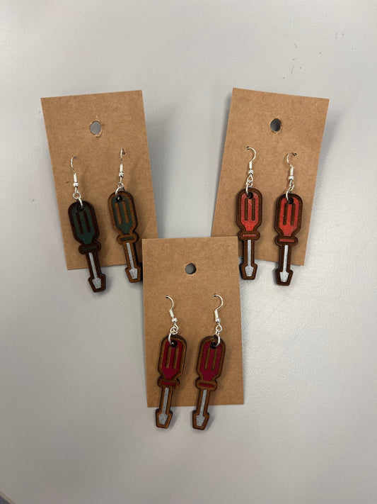 Earrings - Screwdriver