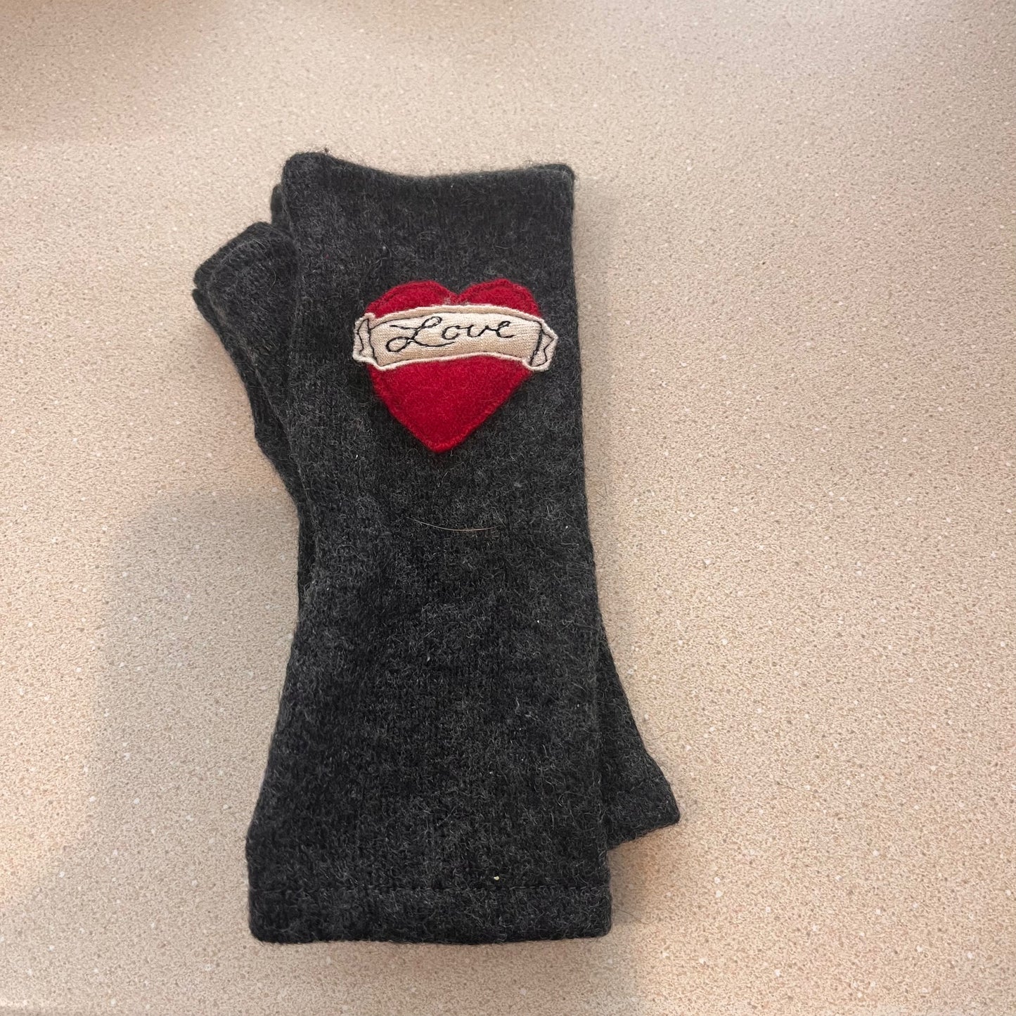 Cashmere Hand Warmers - Love