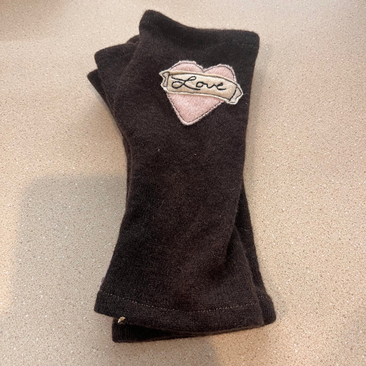 Cashmere Hand Warmers - Love