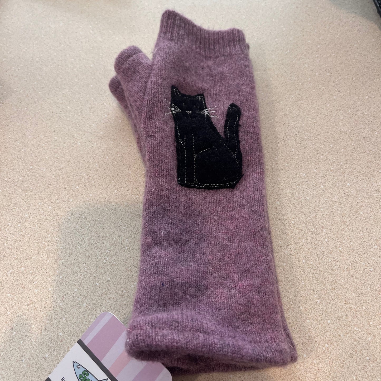Cashmere Hand Warmers - Cat