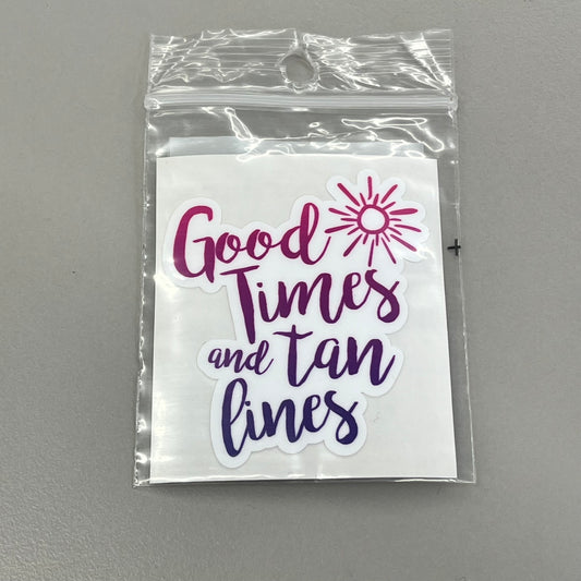 Sticker Sm - Good Times and tan lines
