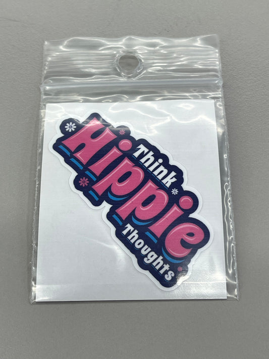 Sticker Sm - Think Hippie Thoughts