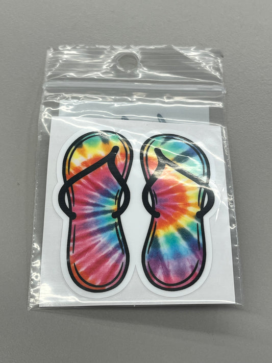 Sticker Sm - Tie dye sandals