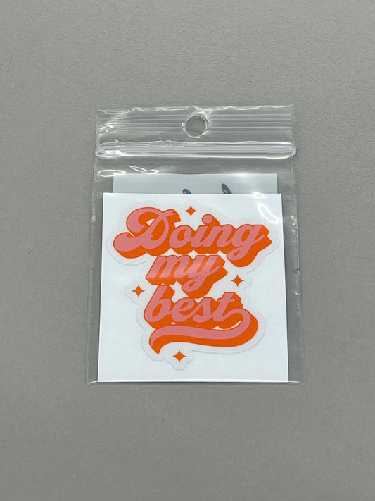 Sticker Sm - Doing my best