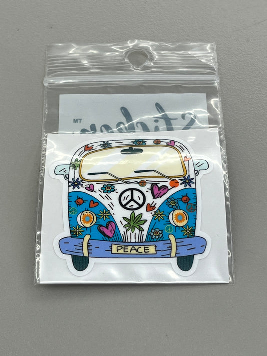 Sticker Sm - Peace van