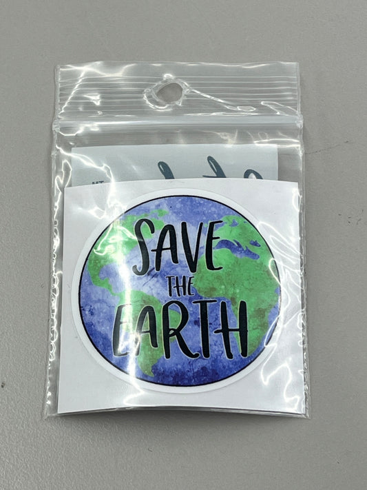 Sticker Sm - Save the Earth