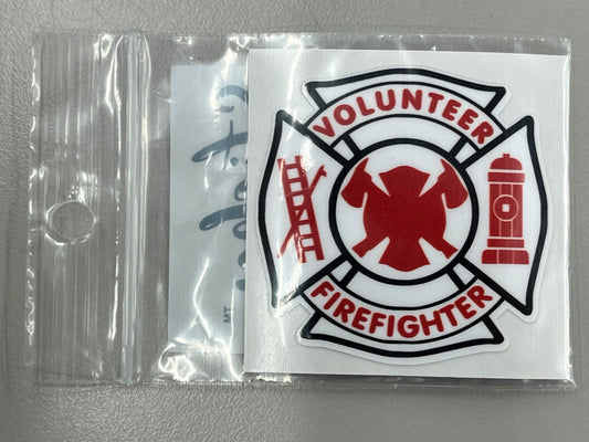 Sticker Sm - Volunteer Firefighter