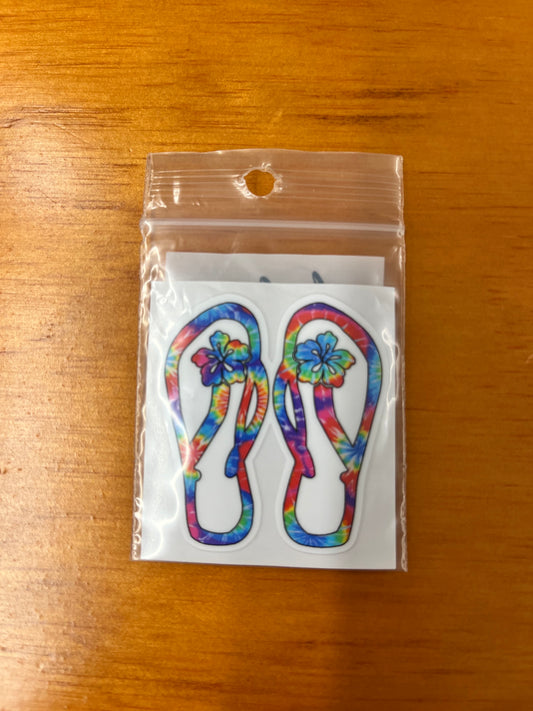 Sticker Sm - Hawaiian Flip Flops