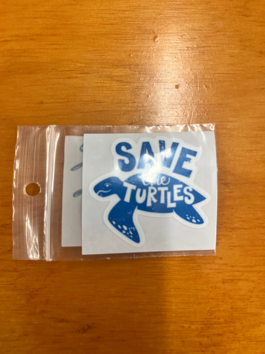Sticker Sm - Save the Turtles
