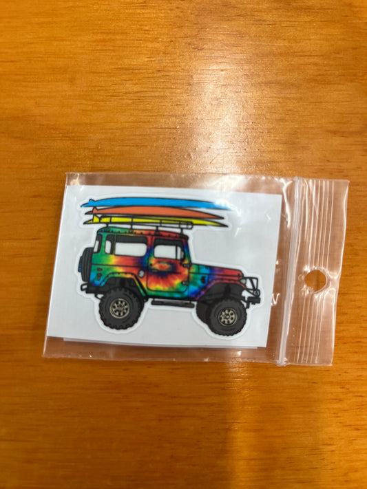 Sticker Sm - Surf Jeep