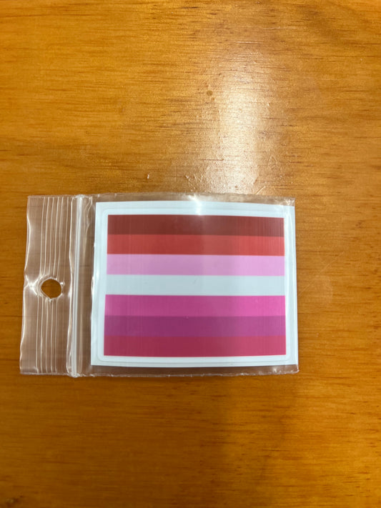 Sticker Sm - Lesbian Flag