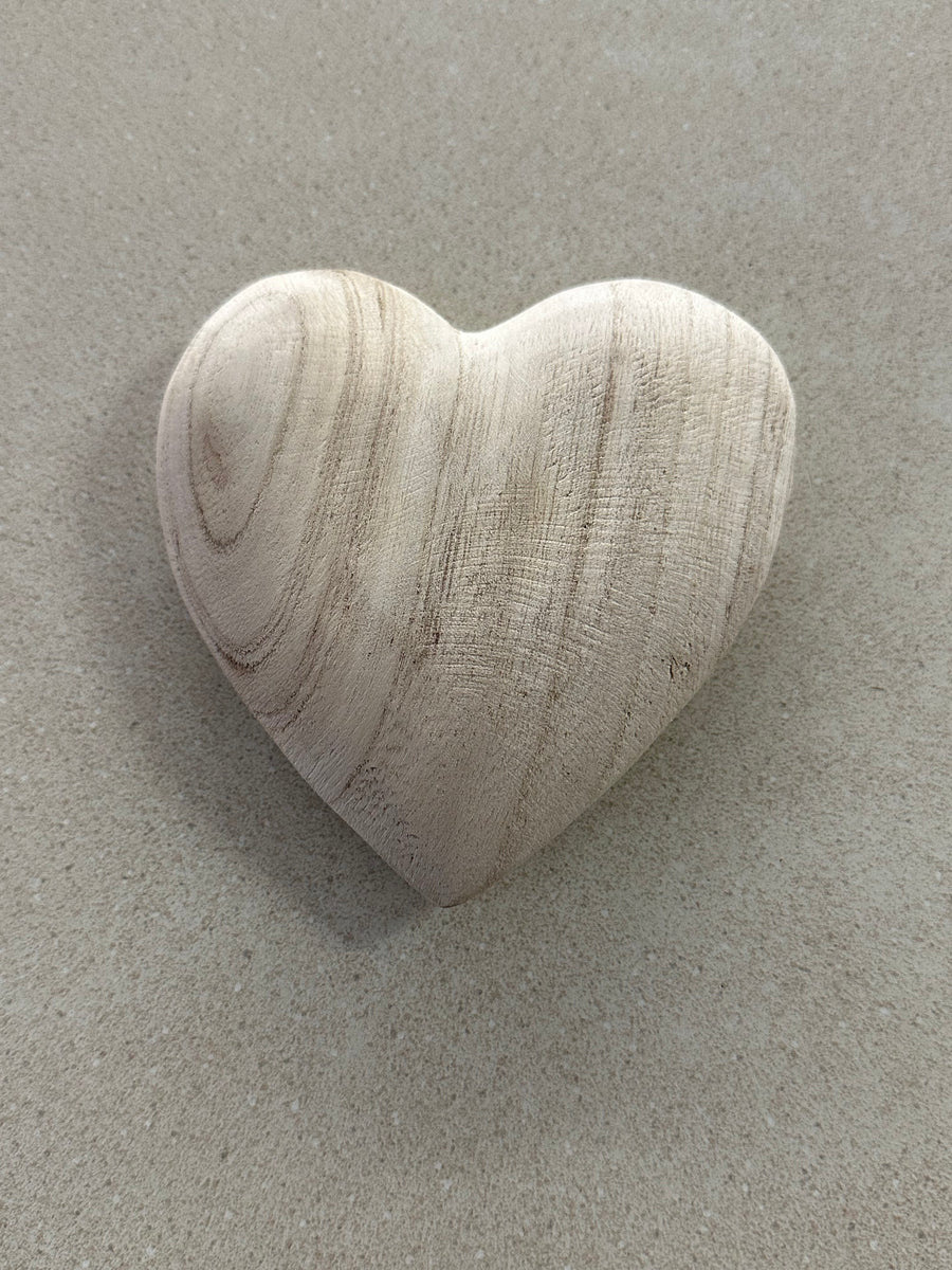Carved Wooden Heart