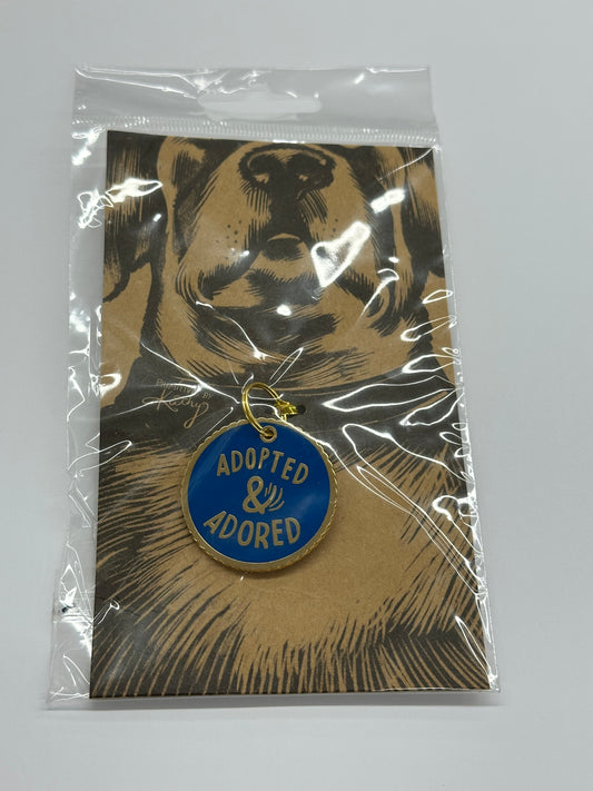 Pet Collar Charm - Adopted Ad