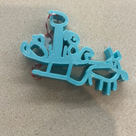 Ornament - 3D Printed - Sleigh