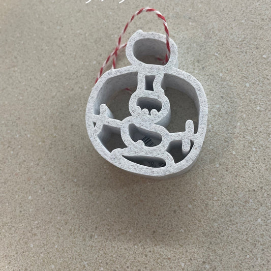 Ornament - 3D Printed - Snowman
