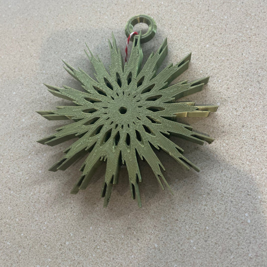 Ornament - 3D Printed - Snowflake