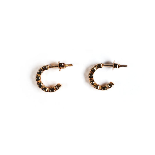 Earrings - Gold Plated Bezel Cuff