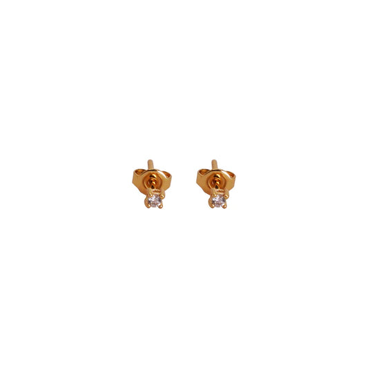 Earrings - Tiny Mini Crystal Stud