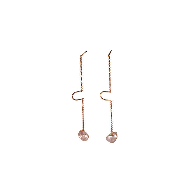 Earrings - Freshwater Pearl Threader