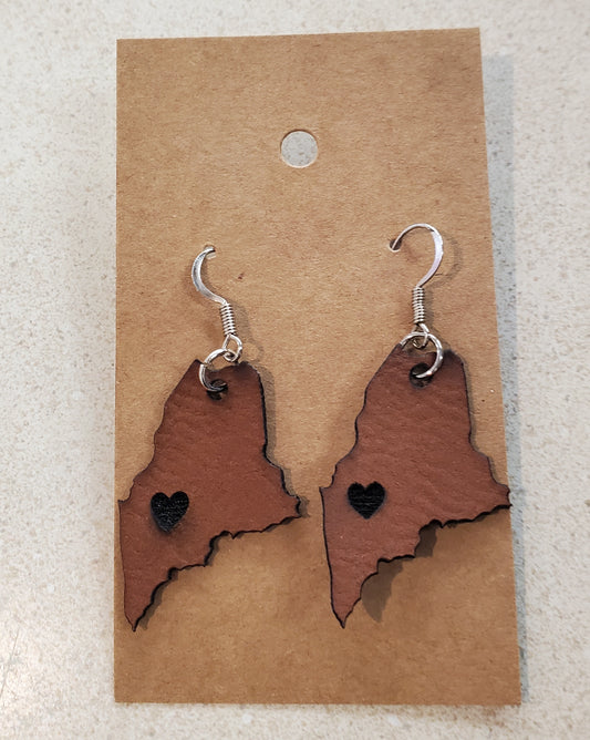 Earrings - Leather Maine