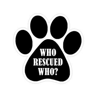Sticker Sm - Who Rescued Who?