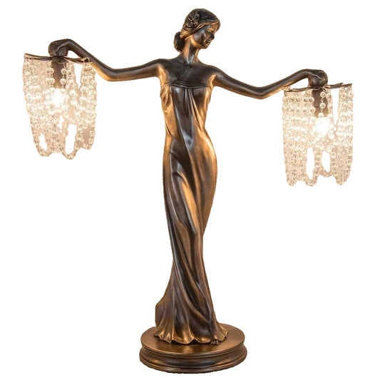 Lamp - Table Eirene Bronze Beaded