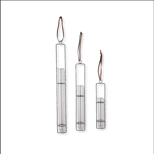 Vase - Hanging Glass Tubes