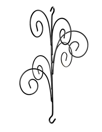 Hanger - 6 Hook - Black