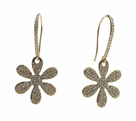Earrings - Gold Flowers