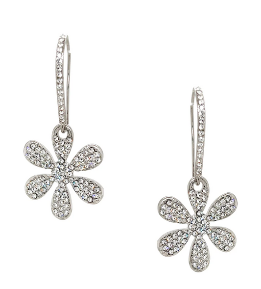 Earrings - Silver Flowers