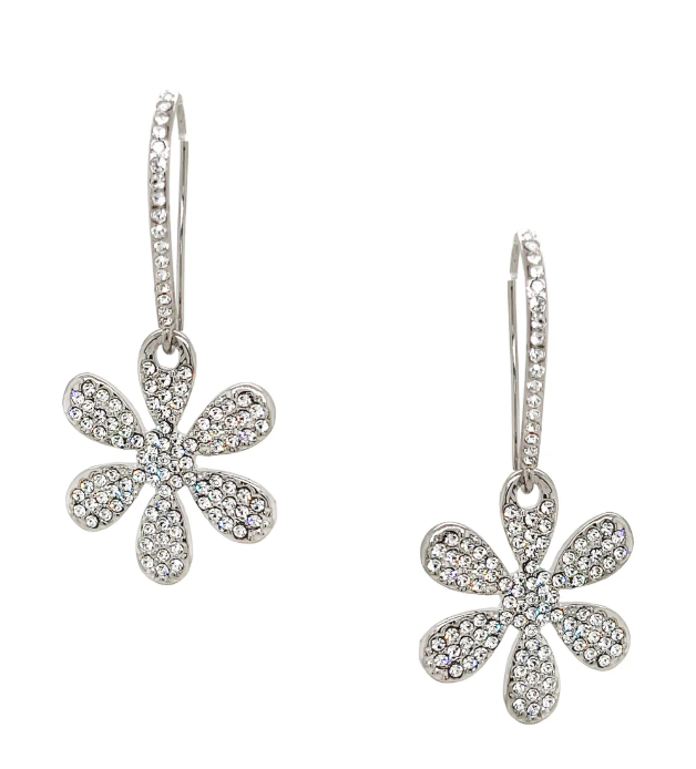 Earrings - Silver Flowers