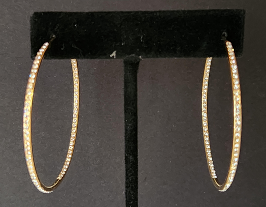 Earrings - Gold Medium Hoop