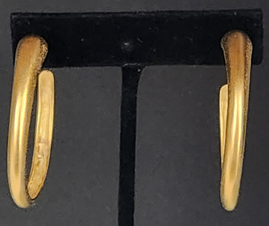 Earrings - Gold Post Hoop