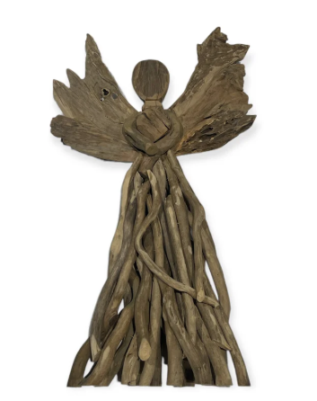 Curly Driftwood Angel
