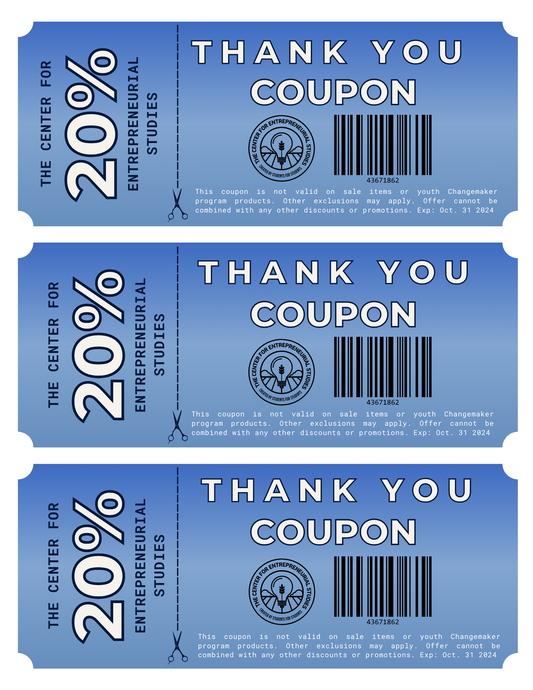 20% Off Thank You Coupon
