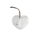 Heart Selenite on Jute