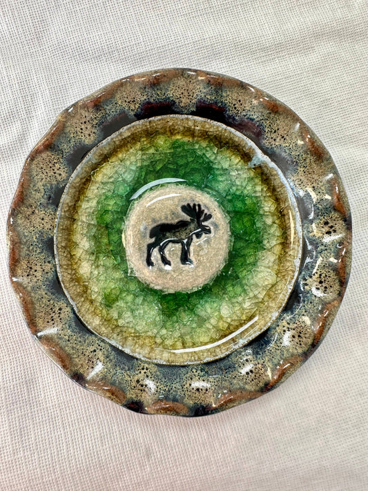 Dish/Candle Holder - Moose
