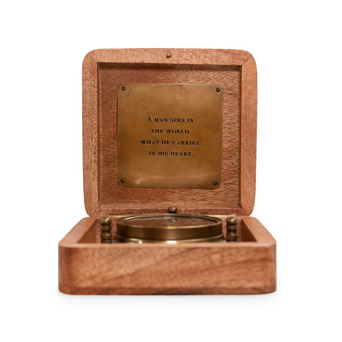 Compass - Wooden box - Man See