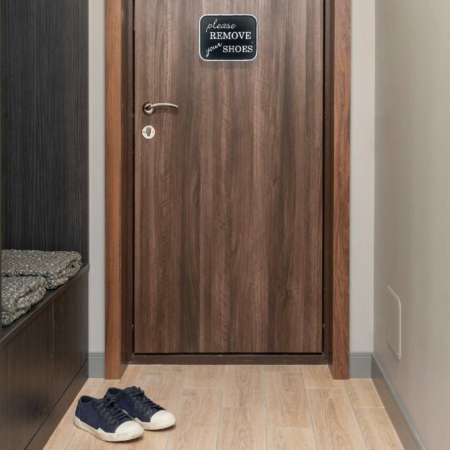 "Remove Your Shoes" Sign