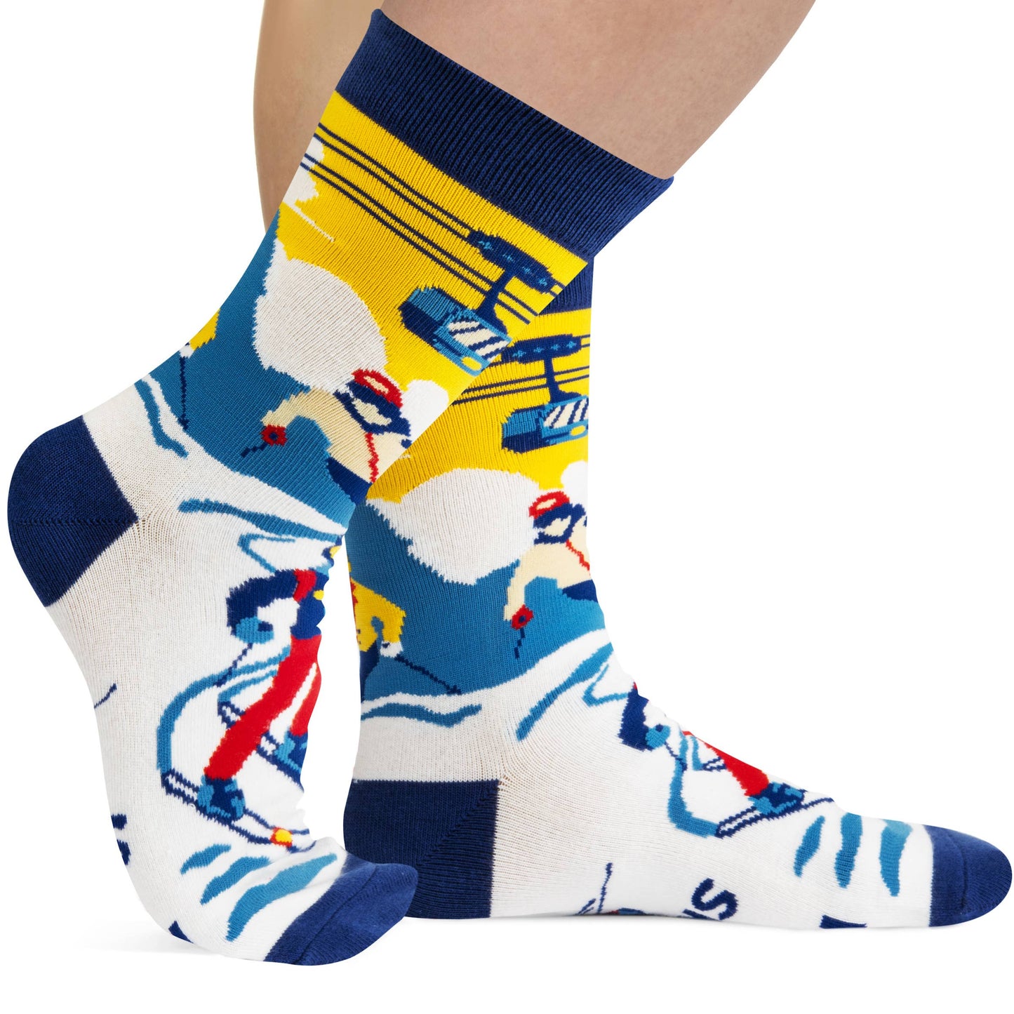 Lavley - I'd Rather Be Skiing Socks (CO Edition)