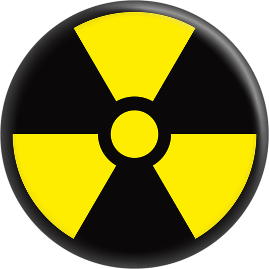Button - Radiation Symbol