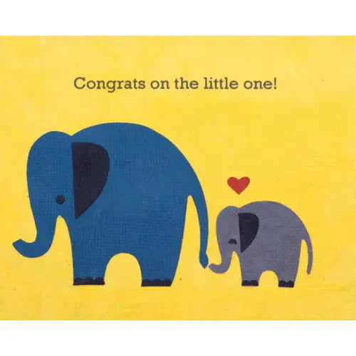 Greeting Card - Elephant Congrats