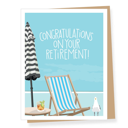 Card - Retirement - Mojito Beach Chair