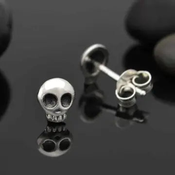 Earrings - Stud - Mini Skull