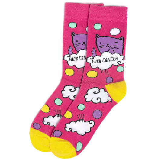 Lavley - Bad Kitty "F%ck Cancer" Socks