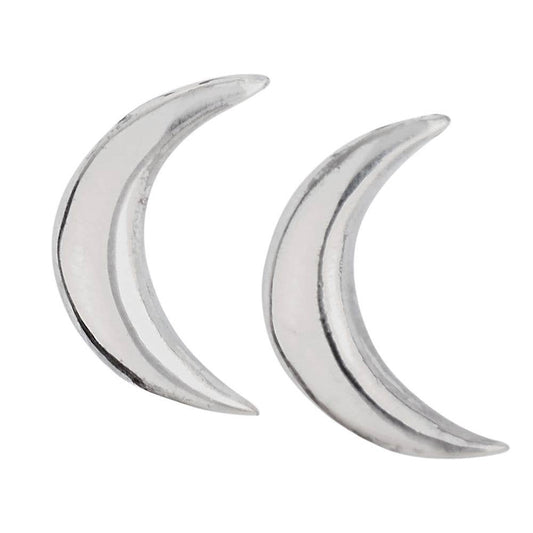 Wax And Wane Sterling Silver Studs