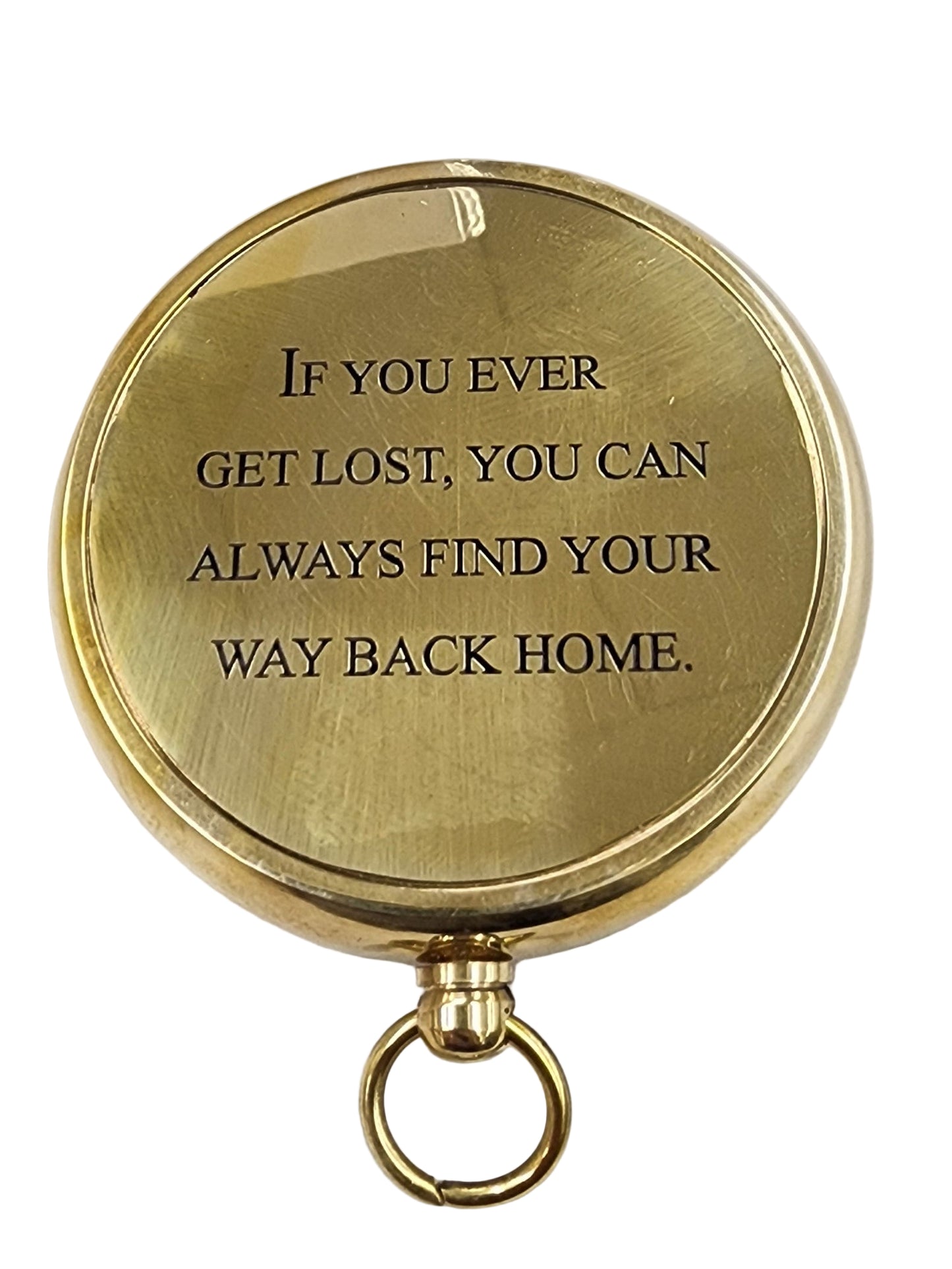 Compass w/ Leather Pouch - Every Adventure Required A First Step