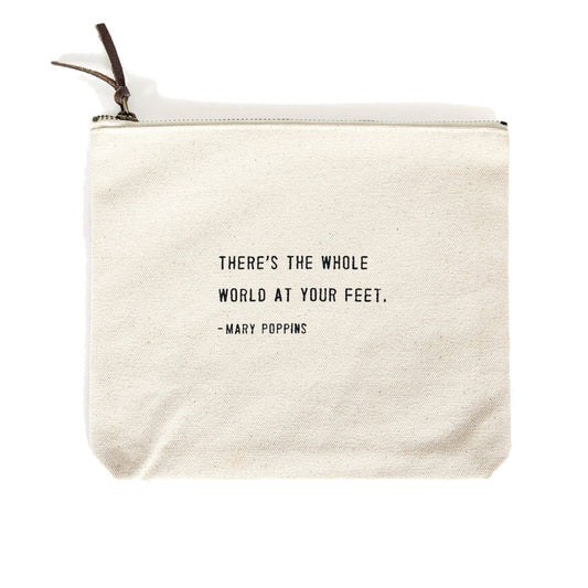Canvas Zip Bag - There's The Whole World (Mary Poppins)