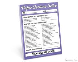 Notepad - Paper Fortune-Teller Not