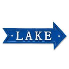 Sign - 8" Lake Arrow Sign - B